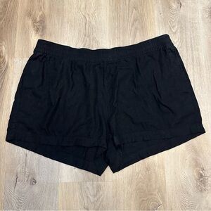 Old Navy Black Linen Shorts